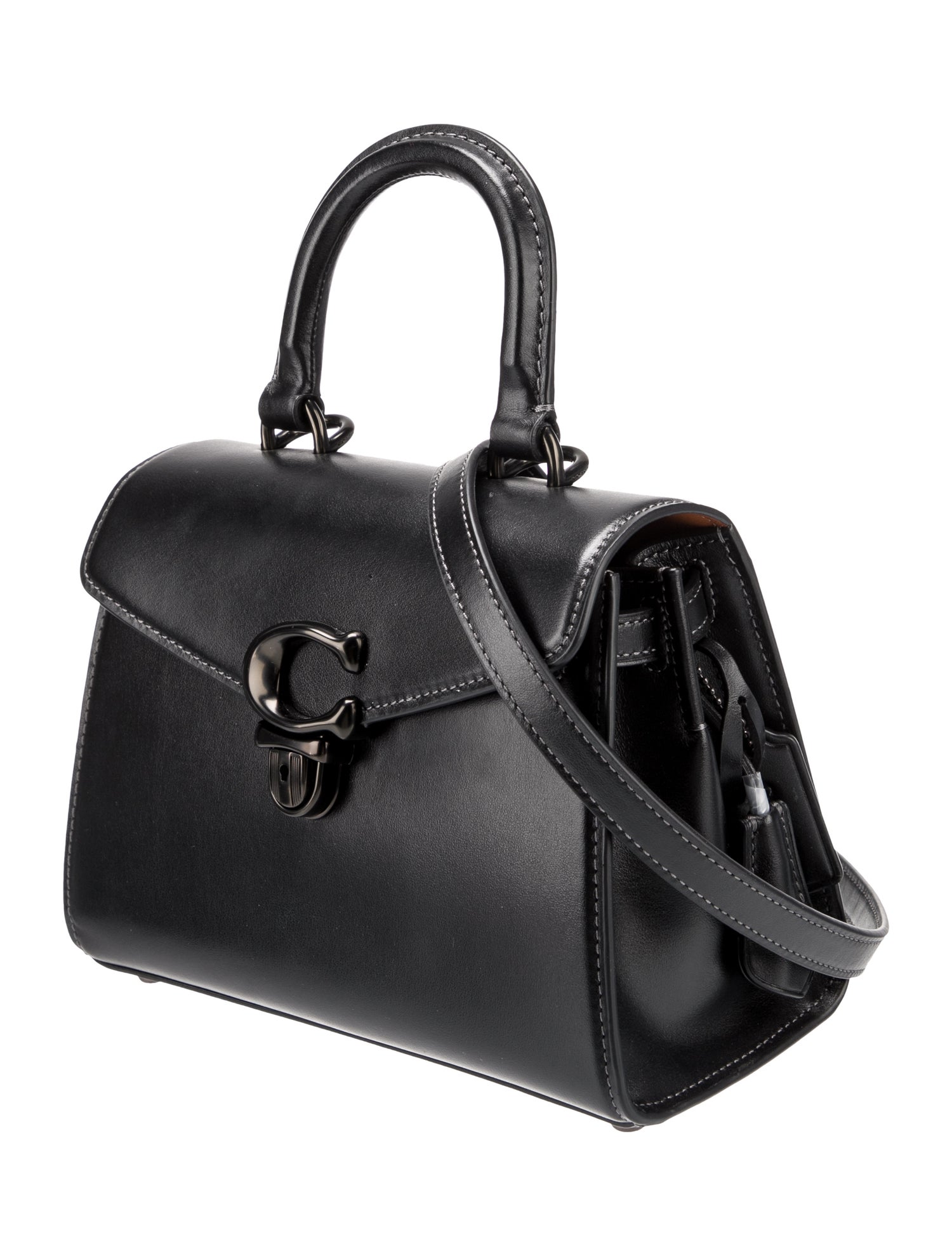 Coach Leather Top Handle Bag